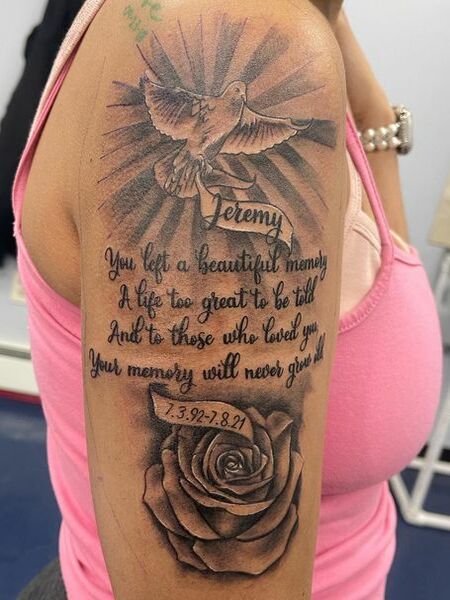 Shoulder Quote Tattoo