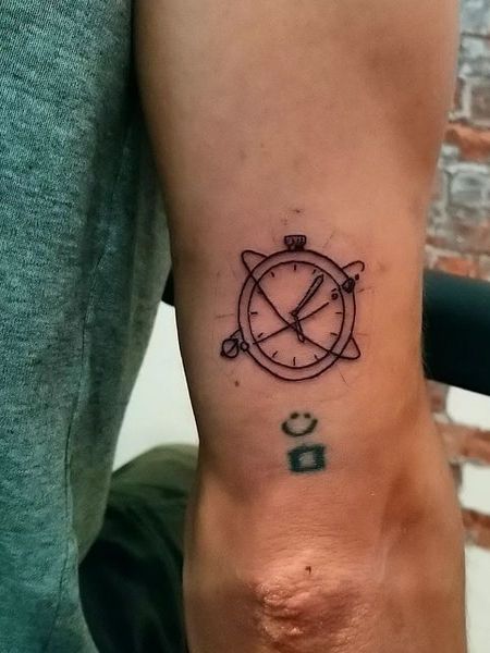 Simple Clock Tattoo