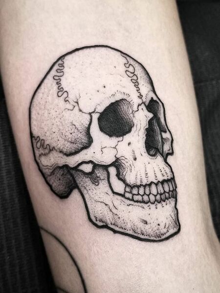 Simple Skull Tattoo