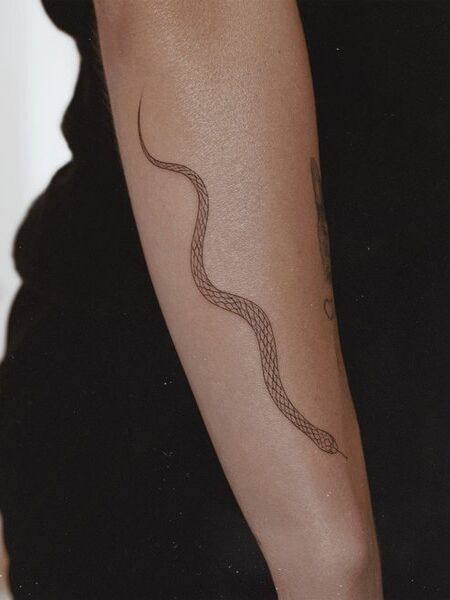 Simple Snake Tattoo