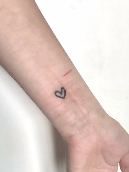 Simple Stick And Poke Tattoo