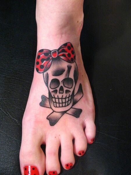 Skull Foot Tattoo