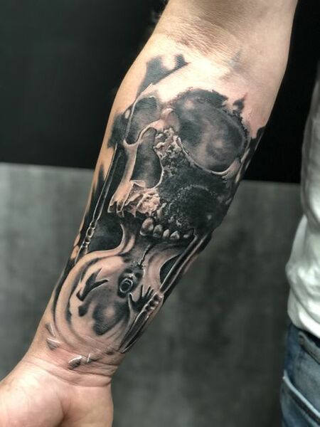 Skull Forearm Tattoo 1 