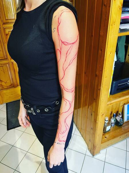 Sleeve Red Tattoo