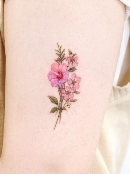 Small Cherry Blossom Tattoo