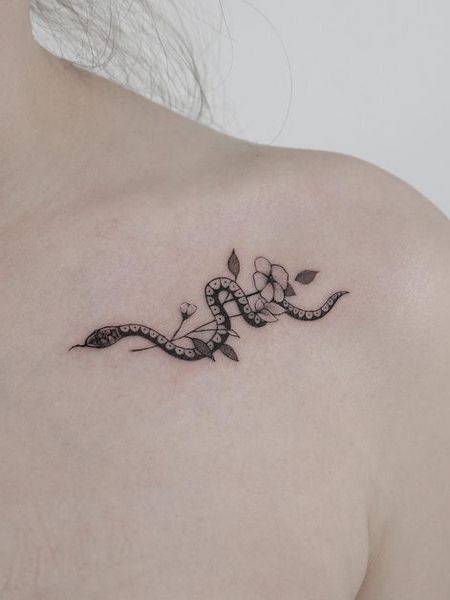 Small Collarbone Tattoo