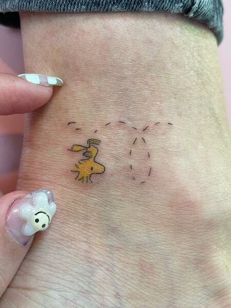 Small Snoopy Tattoo