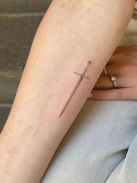 Small Sword Tattoo