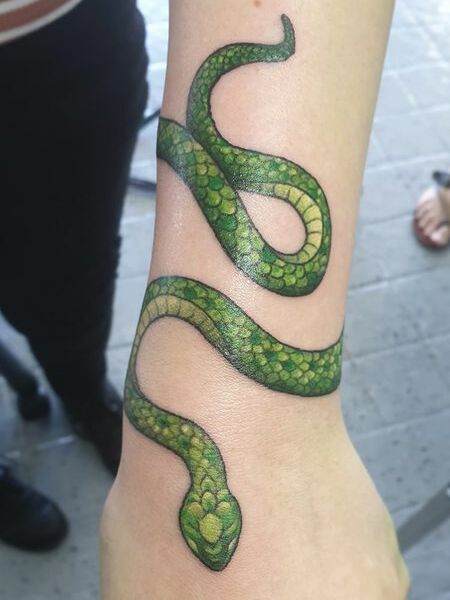 Snake Arm Tattoo