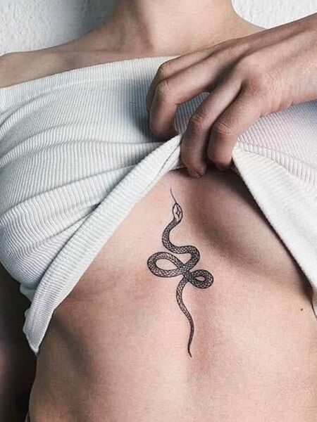 Snake Chest Tattoo