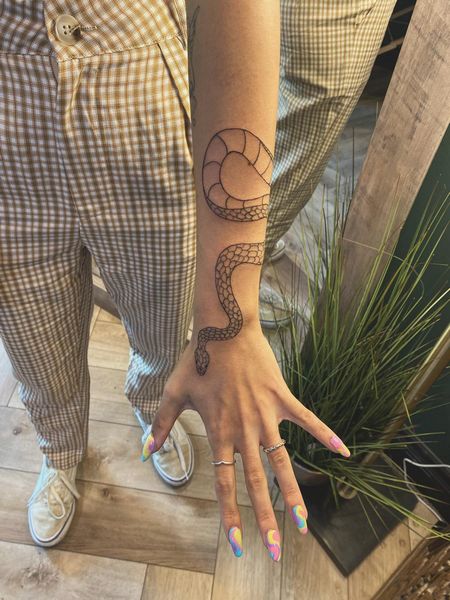 Snake Wrist Tattoo 1