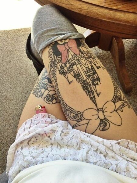 Sweet Thigh Tattoo