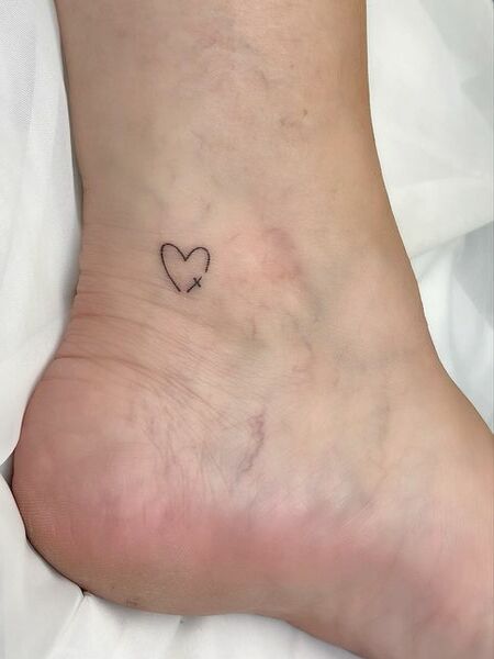 Tiny Ankle Tattoo