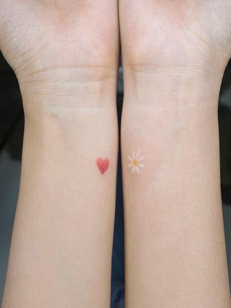 Tiny Colorful Tattoo