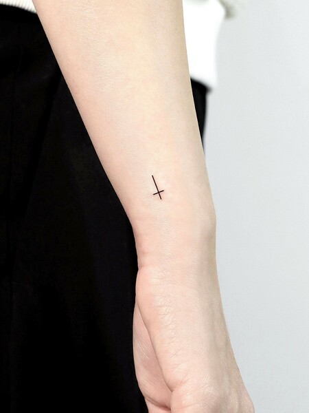 Tiny Cross Tattoo