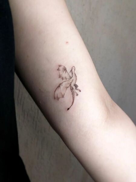 Tiny Dragon Tattoo