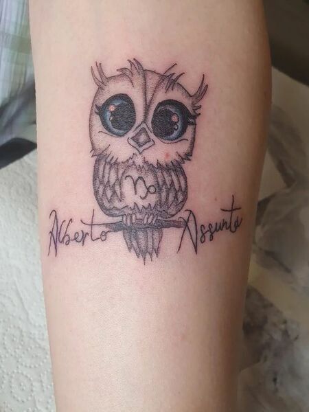 Tiny Owl Tattoo