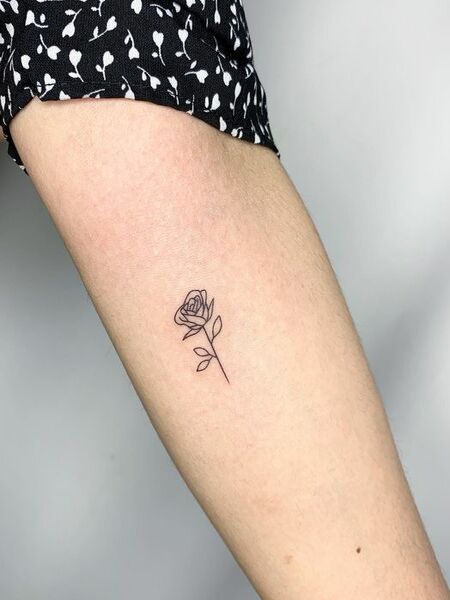 Tiny Rose Tattoo