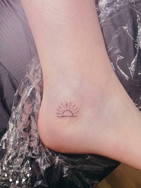 Tiny Sun Tattoo