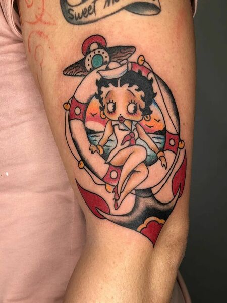 Traditional Betty Boop Tattoo