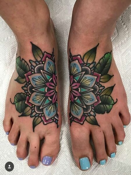 Traditional Foot Tattoo