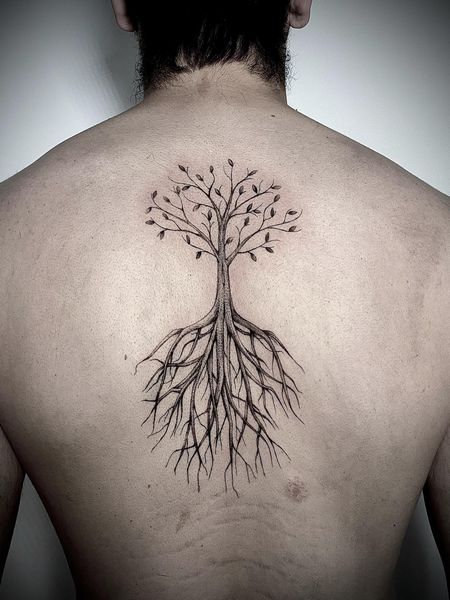 Tree Back Tattoo