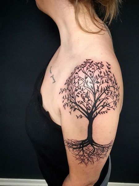 Tree Shoulder Tattoo