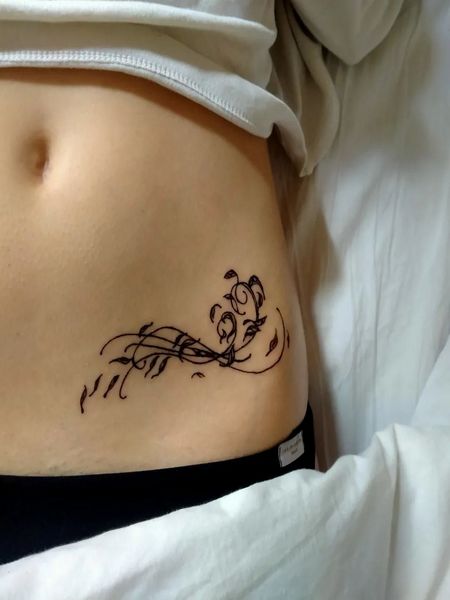 Tribal Belly Tattoo