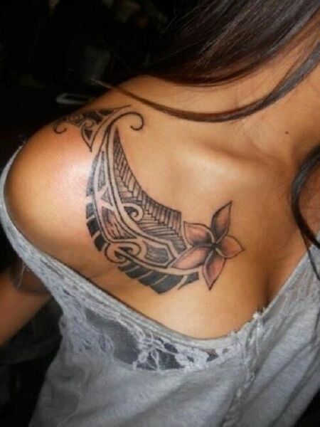 Tribal Chest Tattoo