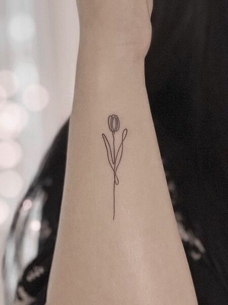 Tulip Tattoo Drawing