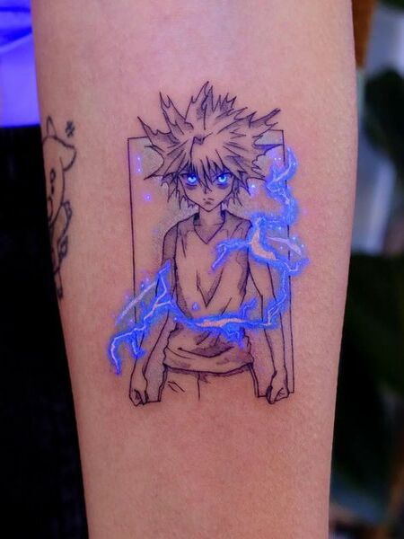UV Anime Tattoo