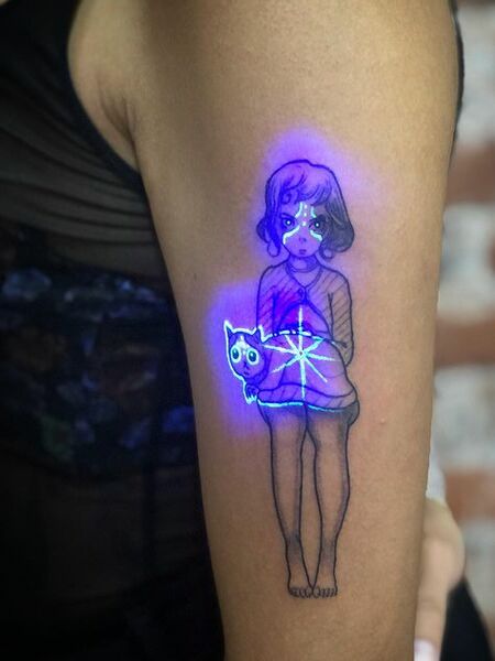 UV Arm Tattoo