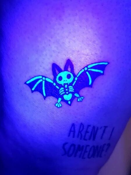 UV Bat Tattoo