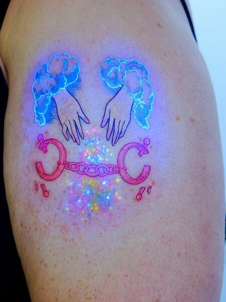 UV Cloud Tattoo