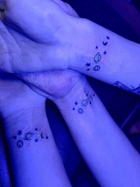 UV Planet Tattoo