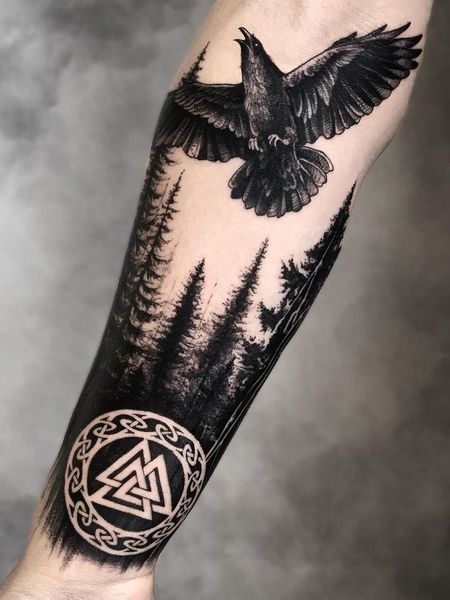 Viking Forearm Tattoo