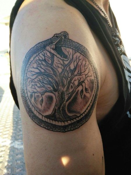Viking Ouroboros Tattoo