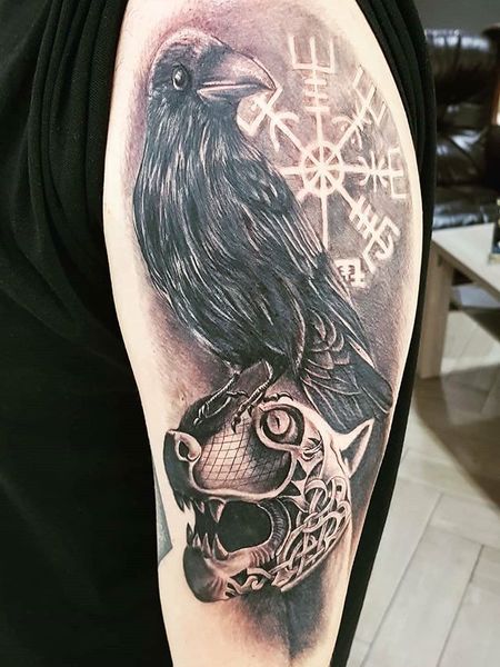 Viking Raven Tattoo