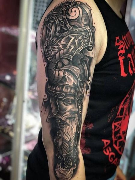 Viking Thor Hammer Tattoo