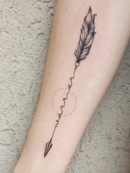 Warrior Arrow Tattoo