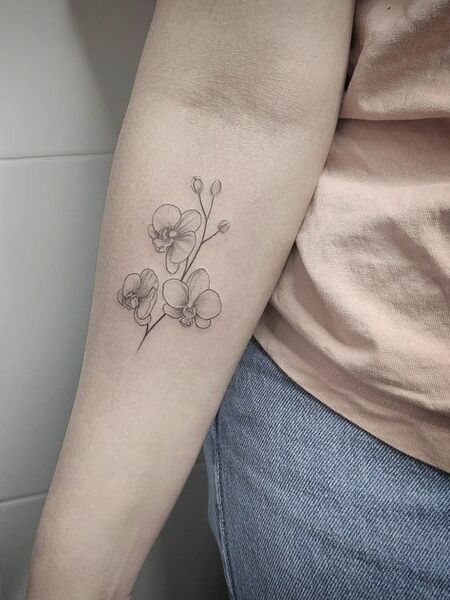 White Orchid Tattoo