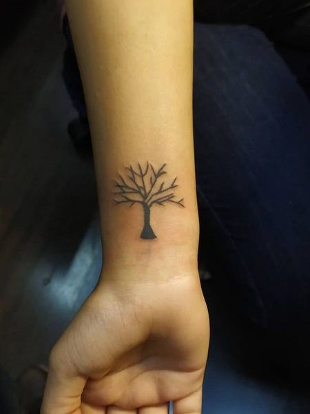 Wrist Tree Tattoo