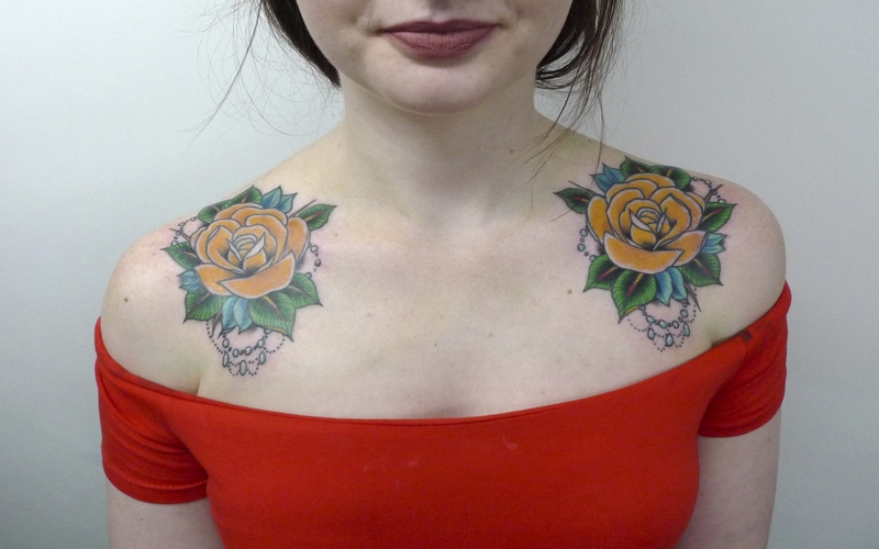 Yellow Rose Tattoos