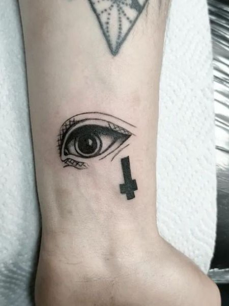 All Seeing Eye Cross Tattoo