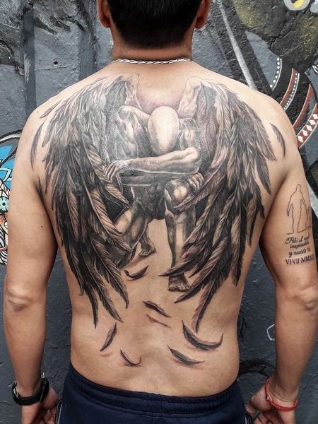 Angel Back Tattoo