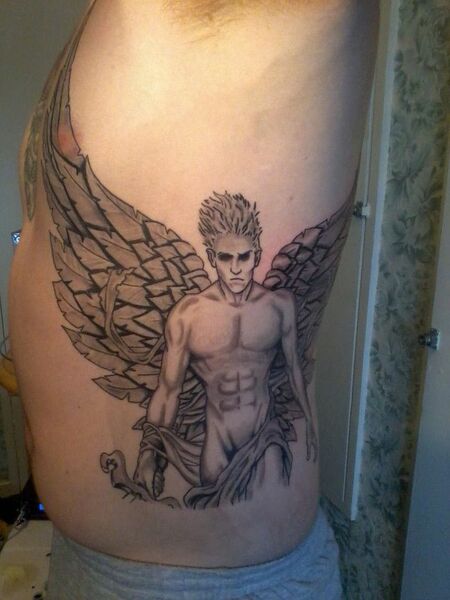 Angel Rib Tattoo