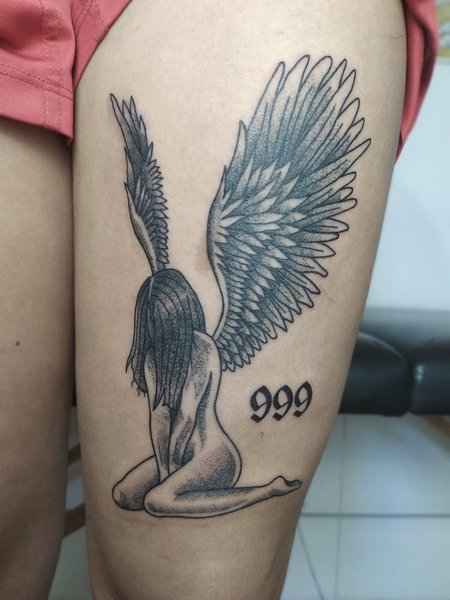 Angel Wings 999 Tattoo