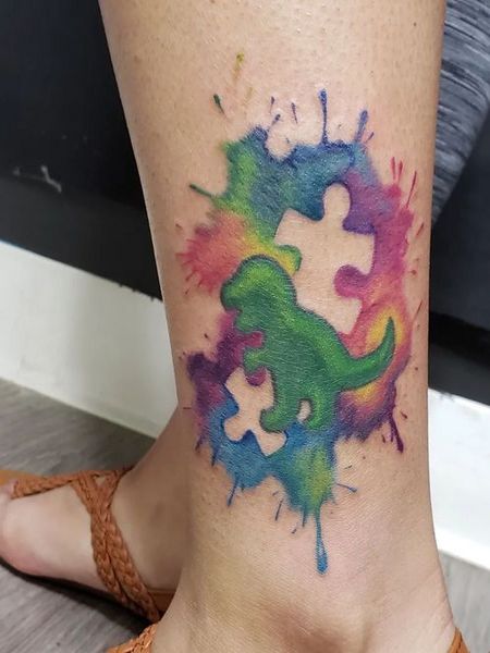 Autism Ankle Tattoo