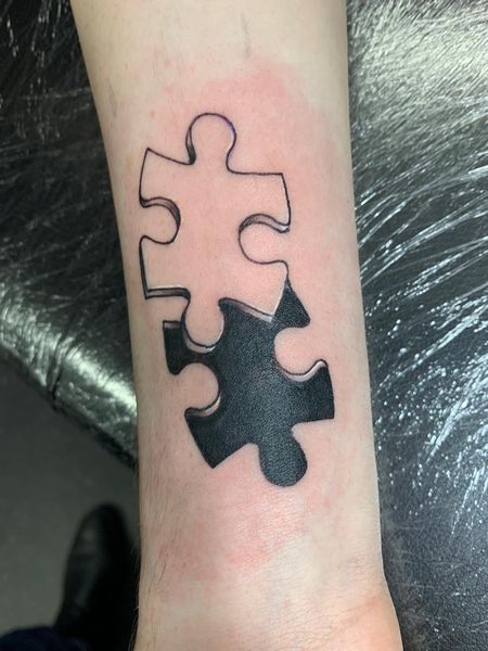 Autism Black And Gray Tattoo