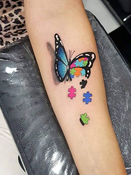 Autism Butterfly Tattoo